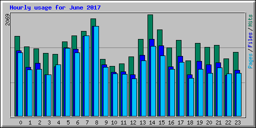 Hourly usage for June 2017