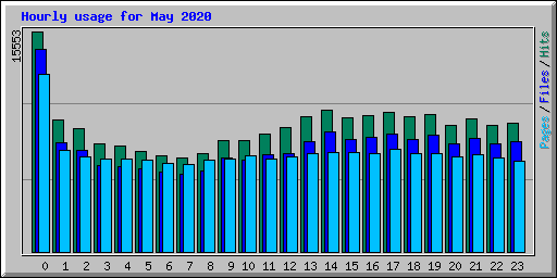 Hourly usage for May 2020
