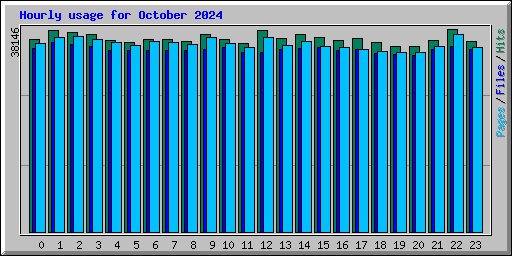 Hourly usage for October 2024