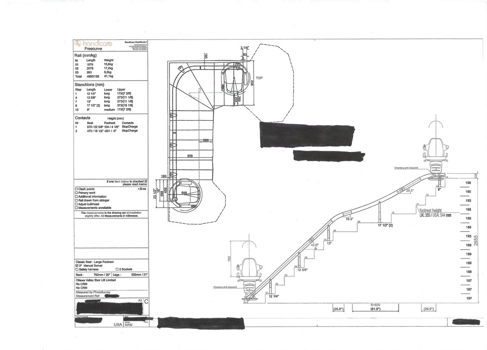 Used Handicare Freecurve
